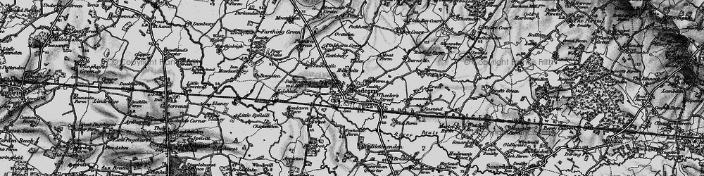 Old map of Headcorn in 1895