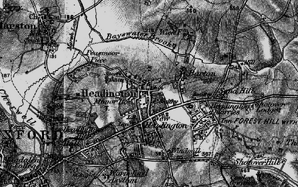 Old map of Bayswater Brook in 1895