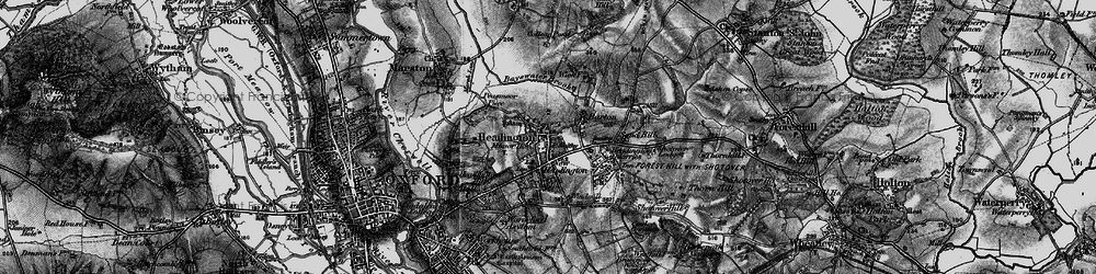 Old map of Headington in 1895