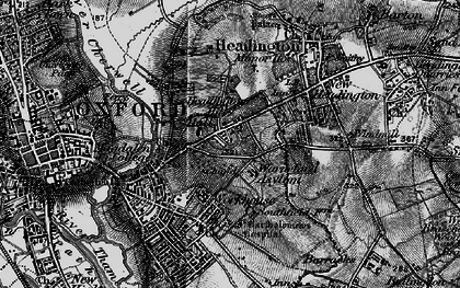 Old map of Headington Hill in 1895
