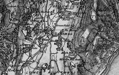 Old map of Headless Cross in 1898