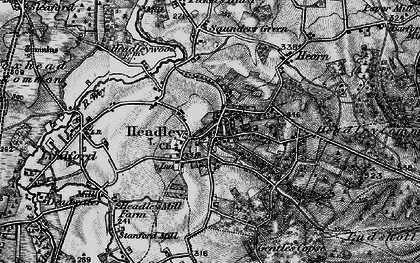 Old map of Headley in 1895