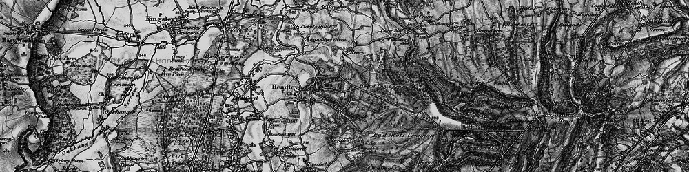 Old map of Headley Down in 1895