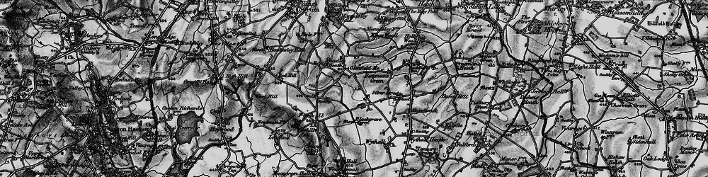 Old map of Headley Heath in 1899