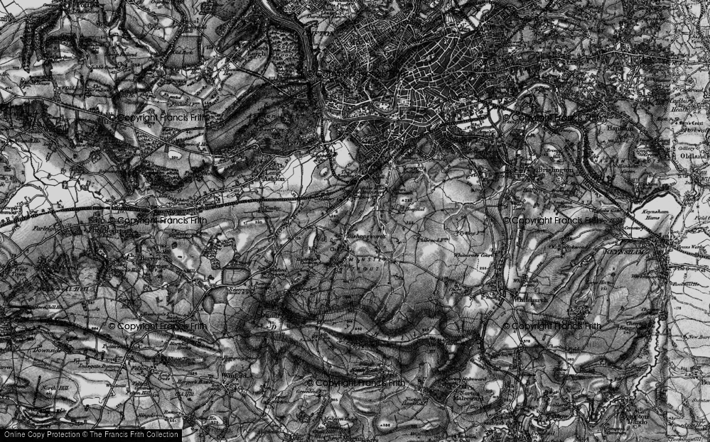 Old Map of Headley Park, 1898 in 1898