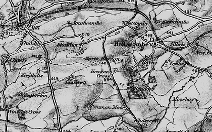 Old map of Whitecroft in 1895