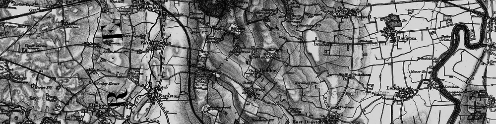 Old map of Headon in 1899