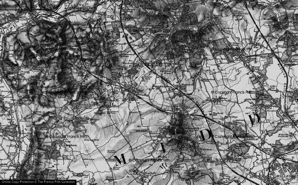 Old Map of Headstone, 1896 in 1896