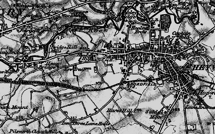 Old map of Heady Hill in 1896