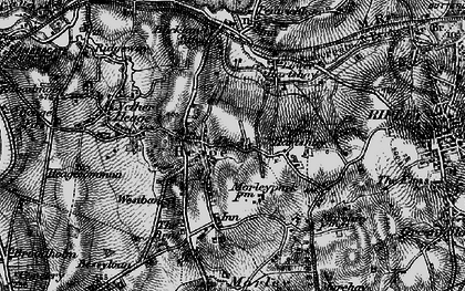 Old map of Heage in 1895