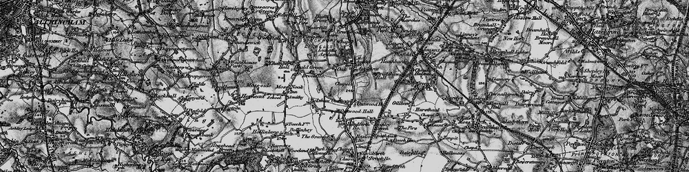 Old map of Heald Green in 1896