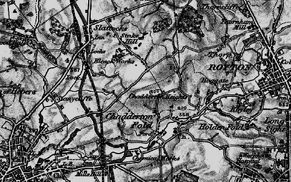 Old map of Healds Green in 1896