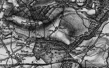 Old map of Heale in 1898
