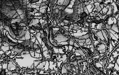 Old map of Healey in 1896
