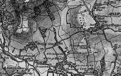 Old map of Lamb Crags in 1897