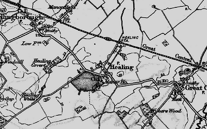 Old map of Healing in 1895