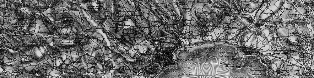 Old map of Heamoor in 1895