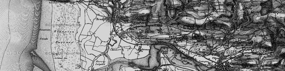 Old map of Heanton Punchardon in 1897