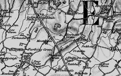 Old map of Hearnden Green in 1895