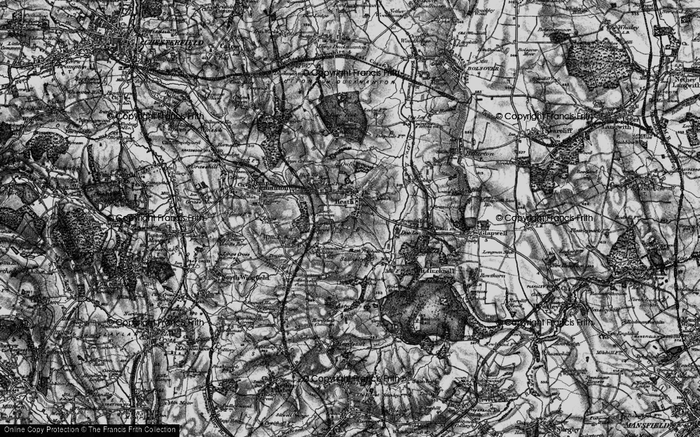 Old Map of Heath, 1896 in 1896