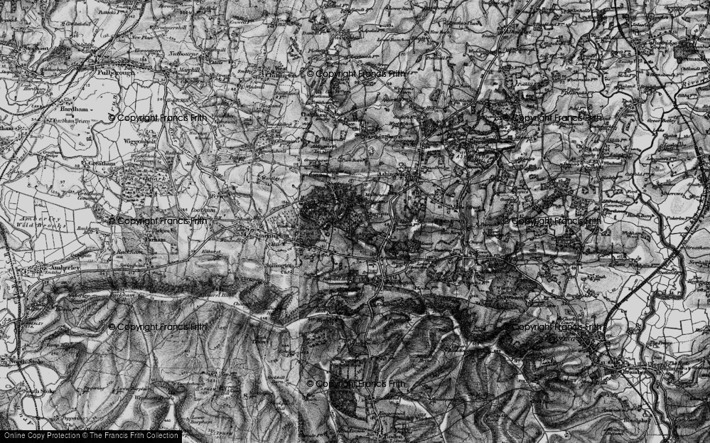 Old Map of Heath Common, 1895 in 1895
