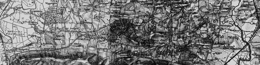 Old map of Heath Common in 1895