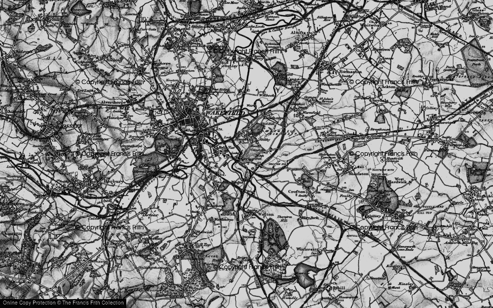 Old Map of Heath Common, 1896 in 1896