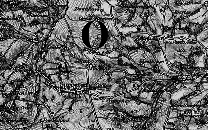 Old map of Heath Cross in 1898