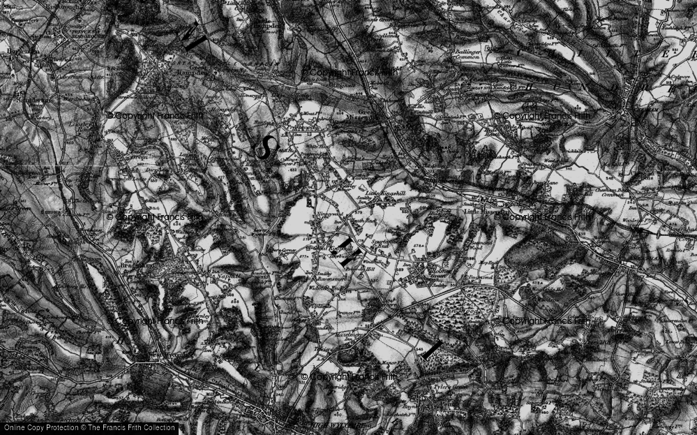 Old Map of Heath End, 1895 in 1895