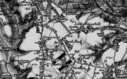 Old map of Heath End in 1895