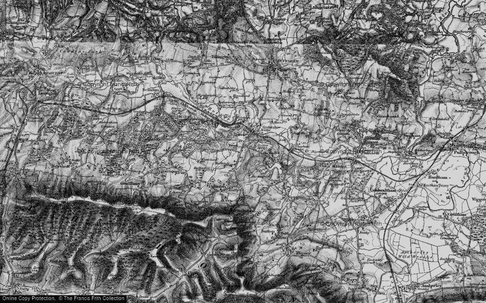 Old Map of Heath End, 1895 in 1895