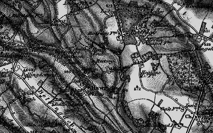 Old map of Heath End in 1896