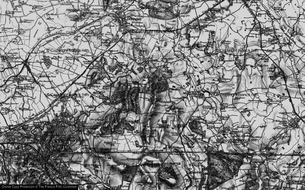 Old Map of Heath Hill, 1897 in 1897