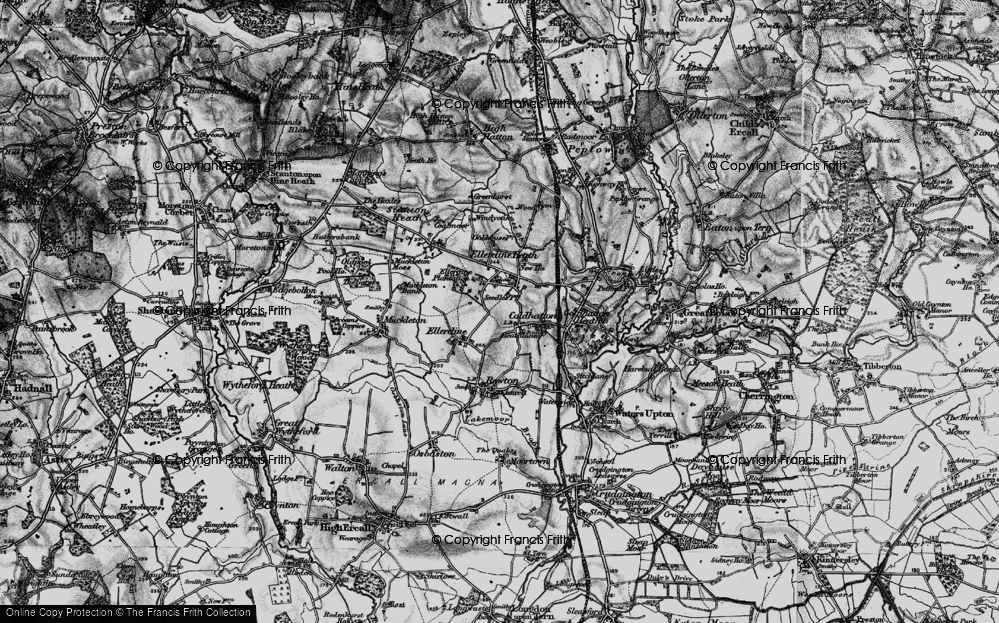 Old Map of Heath Lanes, 1899 in 1899