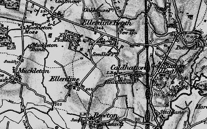 Old map of Heath Lanes in 1899