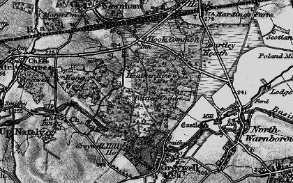Old map of Hook Common in 1895