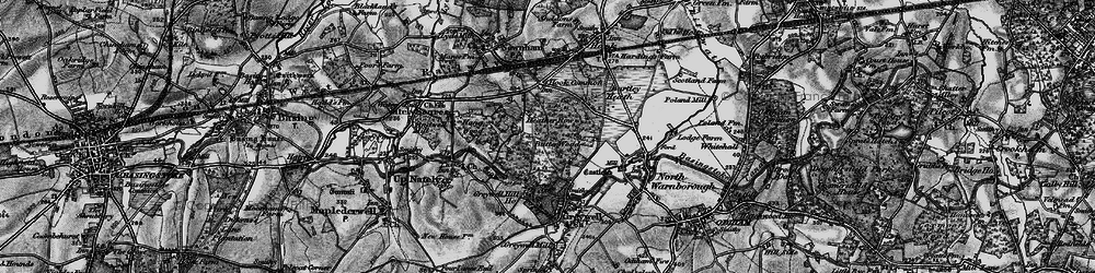 Old map of Hook Common in 1895