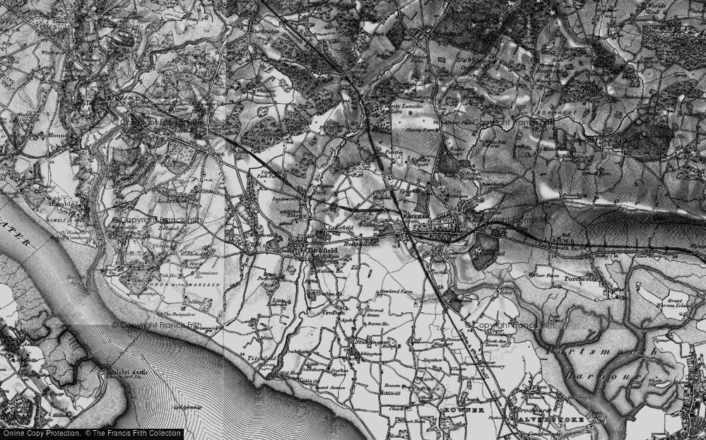 Old Map of Heathfield, 1895 in 1895