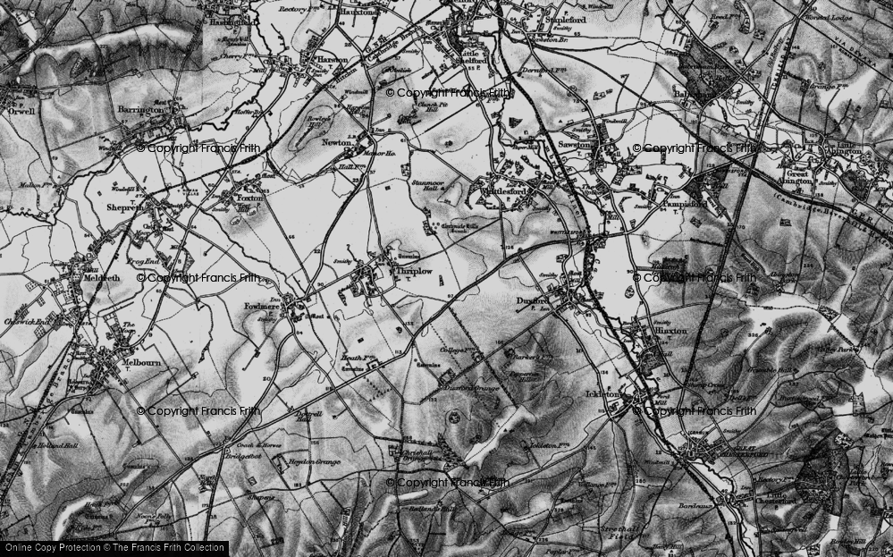 Old Map of Heathfield, 1896 in 1896