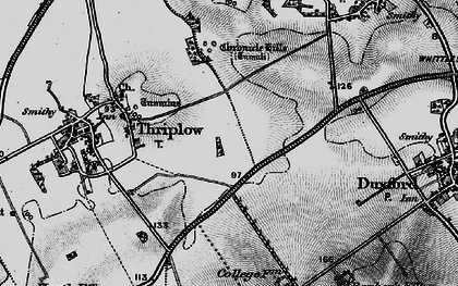 Old map of Heathfield in 1896