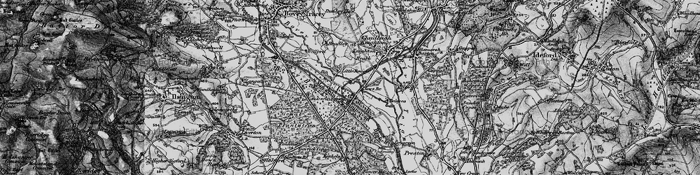 Old map of Heathfield in 1898