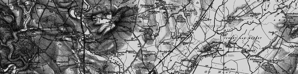 Old map of Heathfield Village in 1896