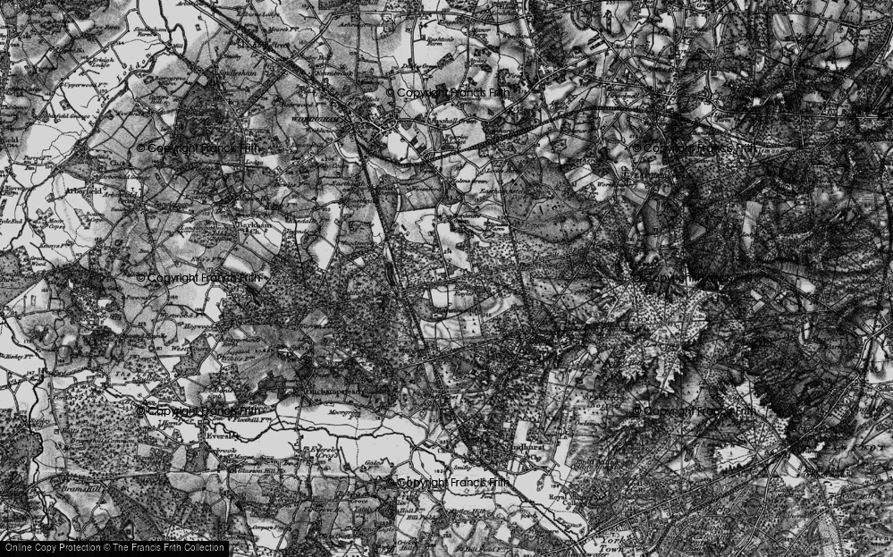 Old Map of Historic Map covering Heath Lake in 1895