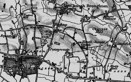Old map of Birchills in 1897