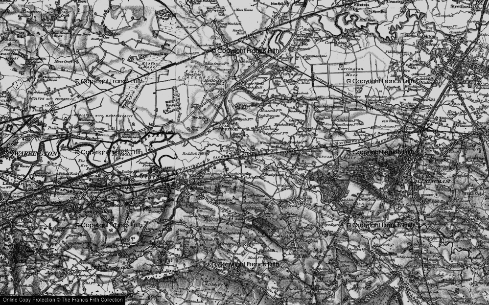 Old Map of Heatley, 1896 in 1896