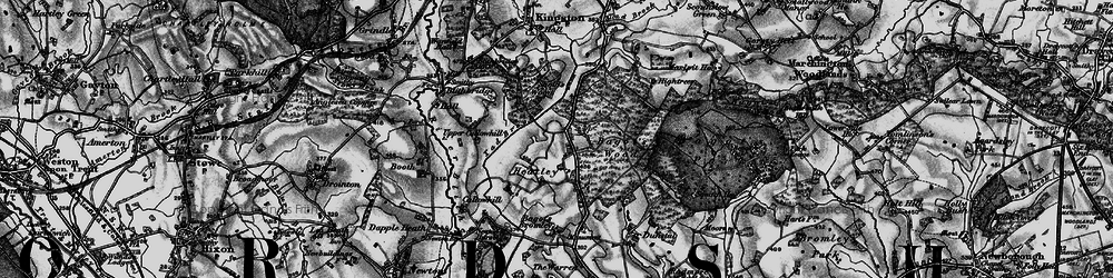 Old map of Heatley in 1897