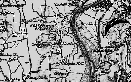 Old map of Heaton in 1898