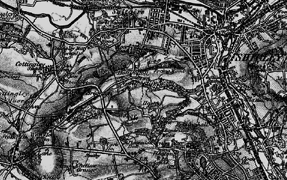 Old map of Heaton Royds in 1898