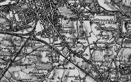 Old map of Heaviley in 1896