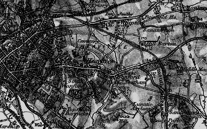 Old map of Heavitree in 1898